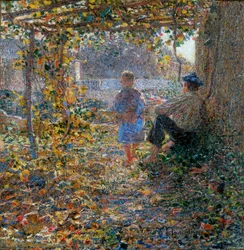 Märzabend (Unter der Pergola)